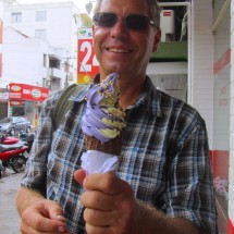 Purple ice-cream, available in Santo Angelo